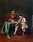 Adolphe Alexandre Lesrel The Musicians painting